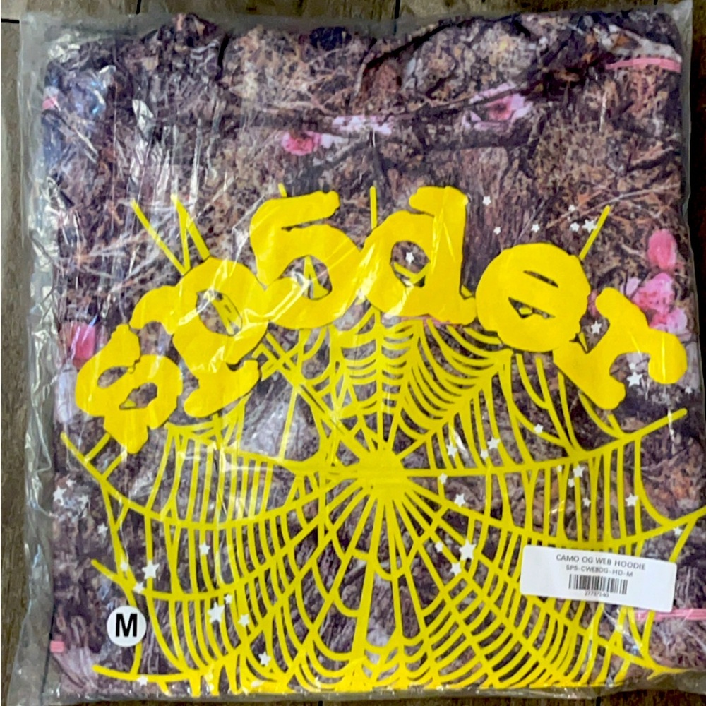 camo og spider hoodie size medium